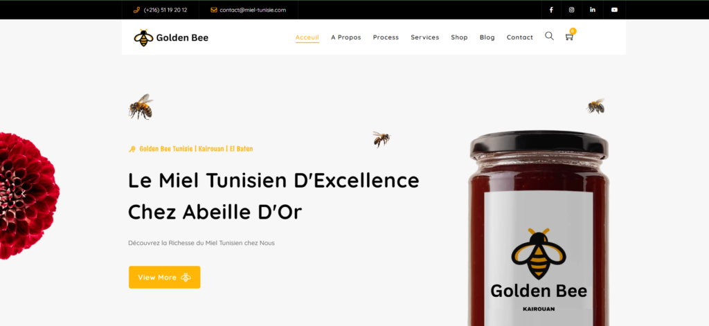abeille-dorée-tunisie-miel