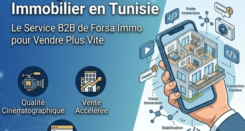 خدمة المونتاج والفيديو العقاري في تونس: حل لبيع العقارات بسرعة أكبر